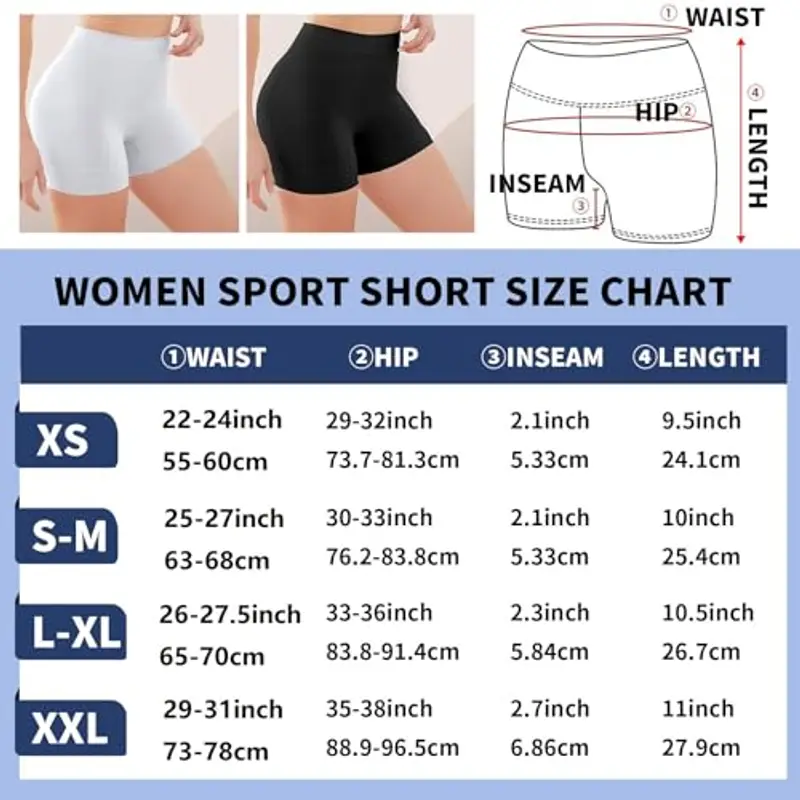 Runmeihe Pantaloncini Pallavolo Donna, Mini Shorts Elastici Anti Sfregamento, Pantaloncini Hot Pants per Yoga Palestra miniatura 2