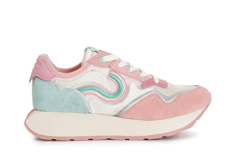 running con ricamo cipria 36