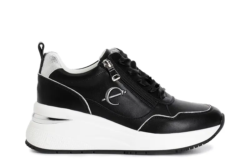 running da donna allacciata con zip nero 37