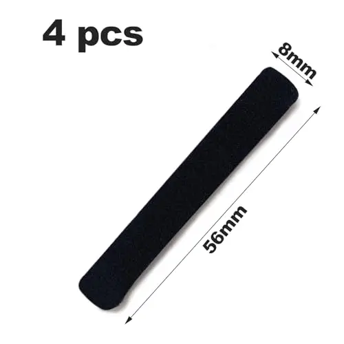 RUOXIXI 2 Paia Cuscinetti Auricolari in Maglieria per Occhiali Cuscinetti, Astuccio antiscivolo Accessori per miniatura 2