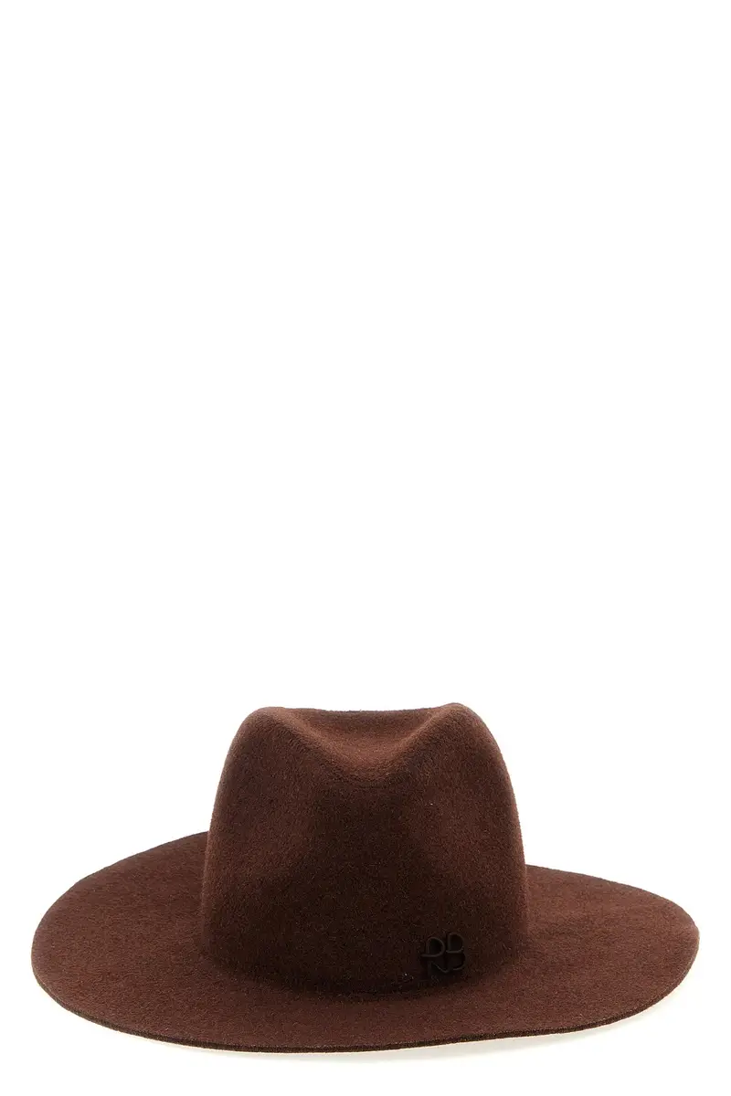 Cappello 'Monogram-Embellished Fedora' Marrone