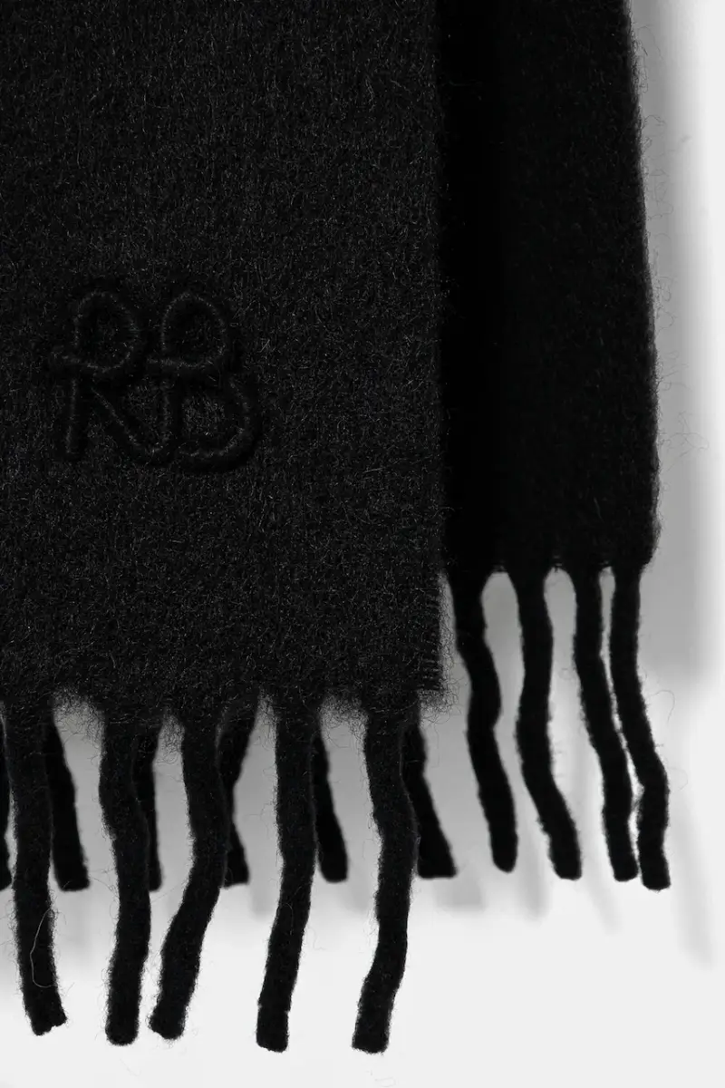 sciarpa in lana Nero miniatura 2