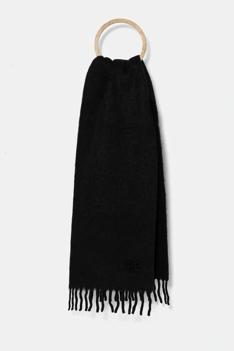 sciarpa in lana Nero