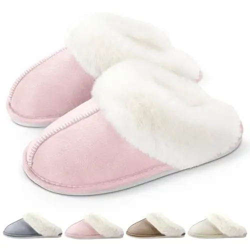 RUVVDR Pantofole Donna Rosa 3129464