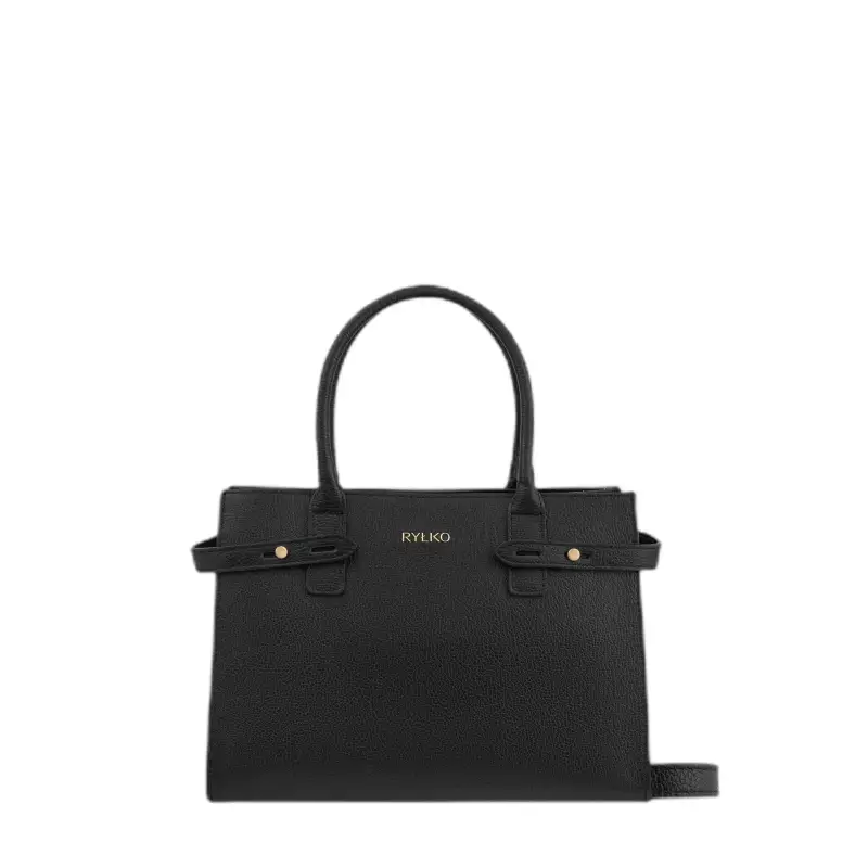 Borsa a mano in pelle strutturata donna Ryłko