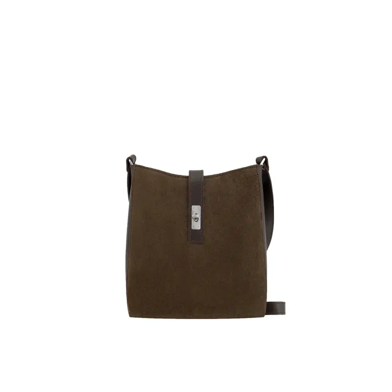 Borsa a mano in pelle strutturata donna Ryłko