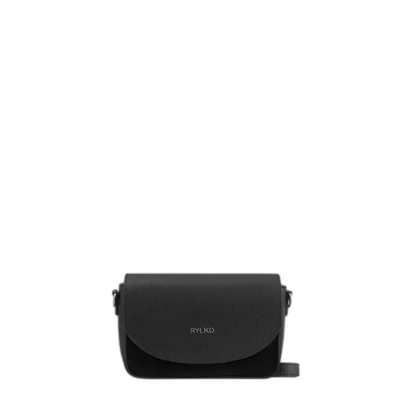 Borsa a tracolla classica in pelle e camoscio donna Ryłko