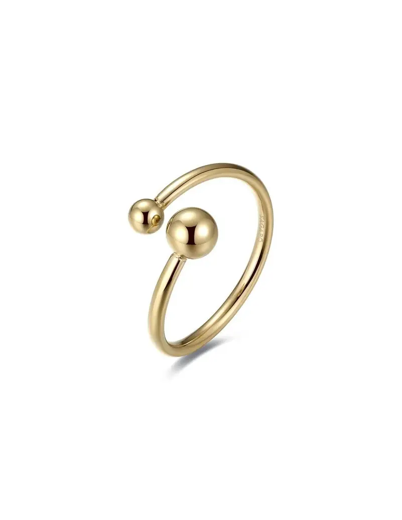 Anello S'AGAPO' CLICK Acciaio 316L pvd oro SCK145