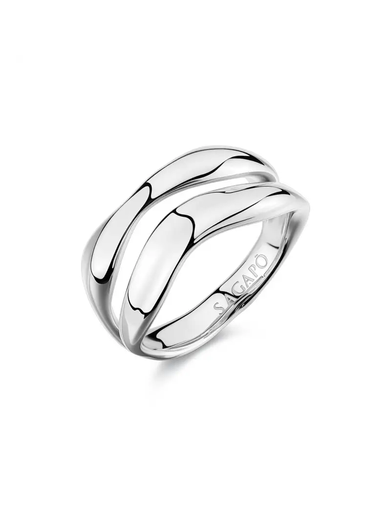 Anello S'AGAPO Emotion SMO31C in acciaio 316L Misura 16