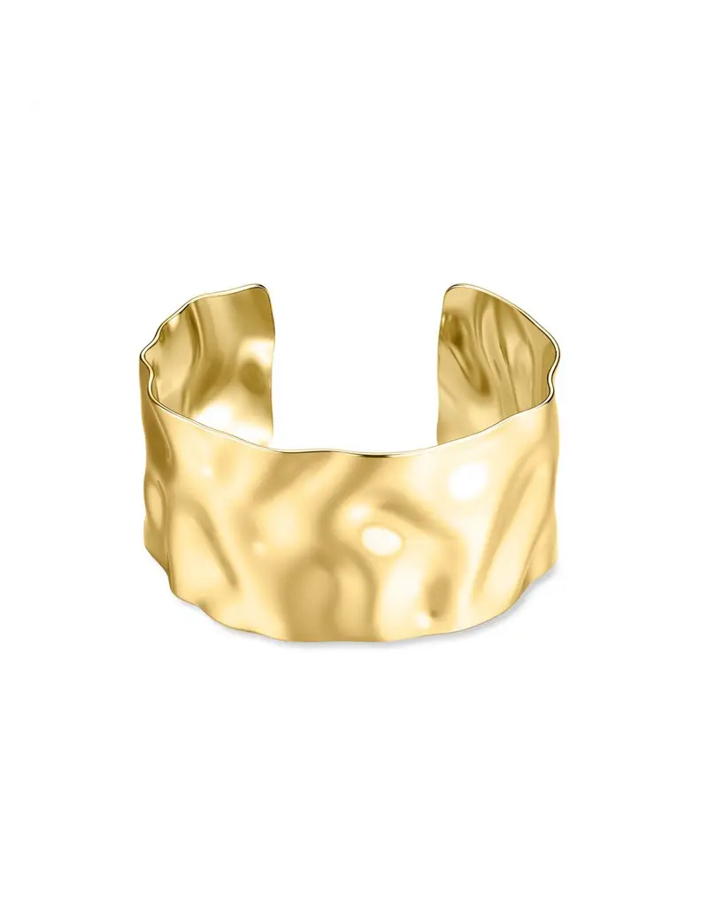 Bracciale rigido S'AGAPO Emotion SMO14 in acciaio 316L dorato