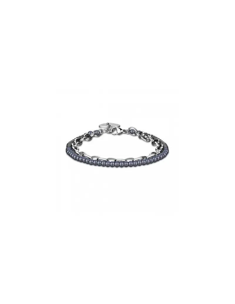 Bracciale S'AGAPO' HAPPY Acciaio 316L SHAC22 Silver