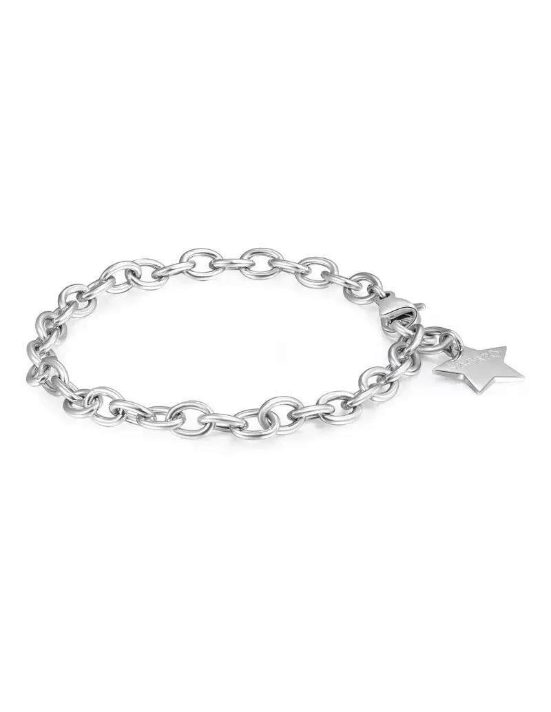 Bracciale S'AGAPO' HAPPY Acciaio 316L SHAC55 Silver