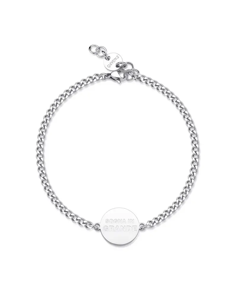 Bracciale S'AGAPO' Uomo BE MY FAMILY Acciaio 316L SBY031 Laurea sogna in grande