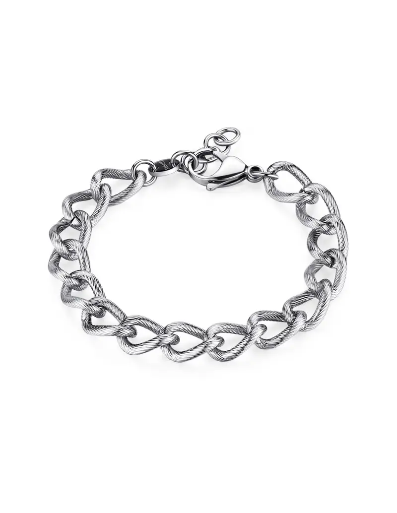 Bracciale S'AGAPO' Uomo RIPPLE Acciaio 316L SRP59