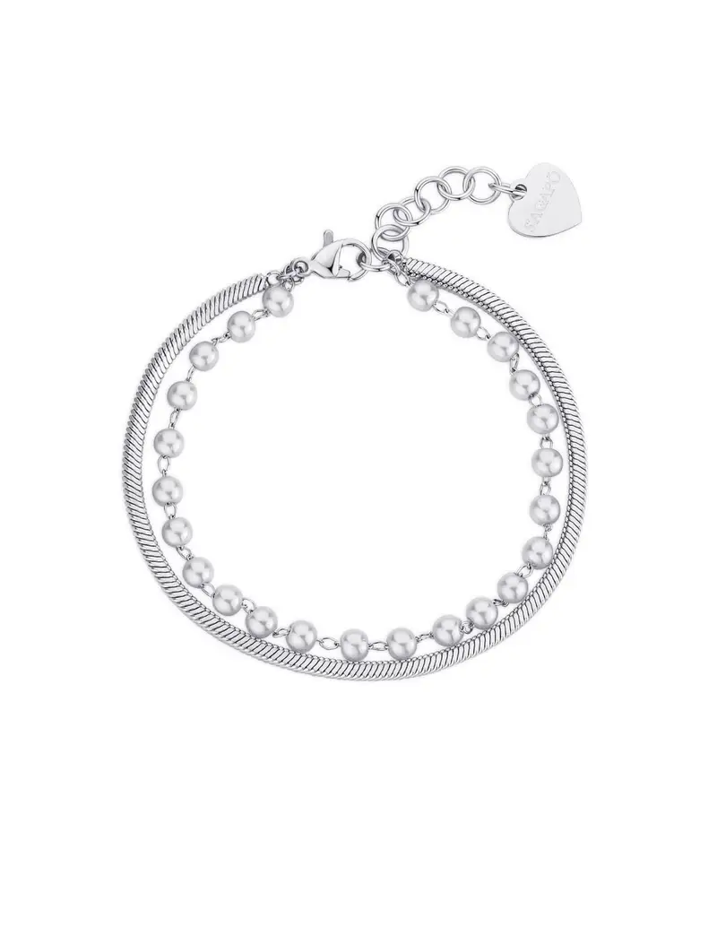 Bracciale S'AGAPO' WISDOM Acciaio 316L SWI15 Silver