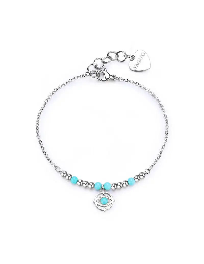 Bracciale S'AGAPO Witch SWH11 in acciaio 316L evil eye