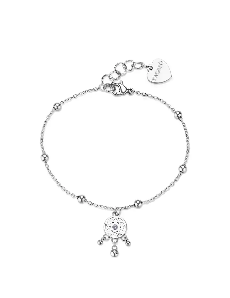 Bracciale S'AGAPO Witch SWH19 in acciaio 316L Acchiappasogni