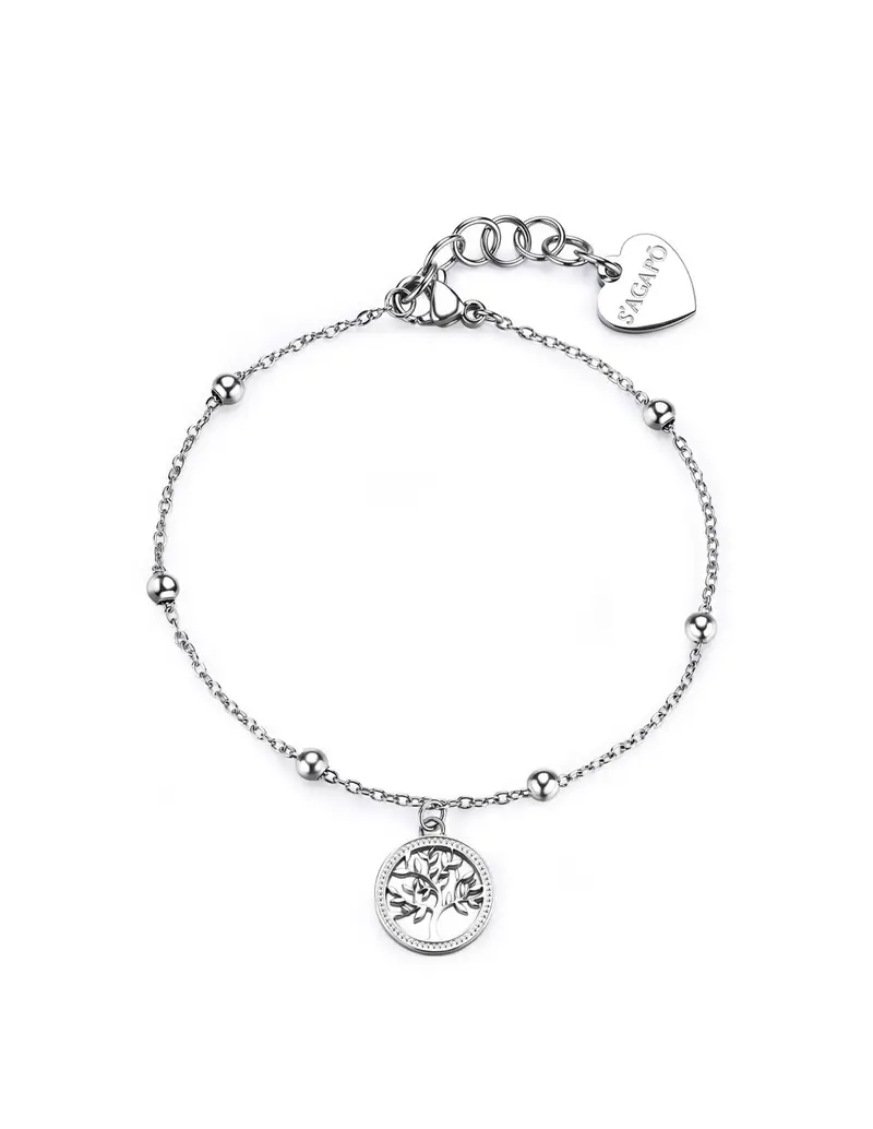 Bracciale S'AGAPO Witch SWH20 in acciaio 316L Albero della Vita