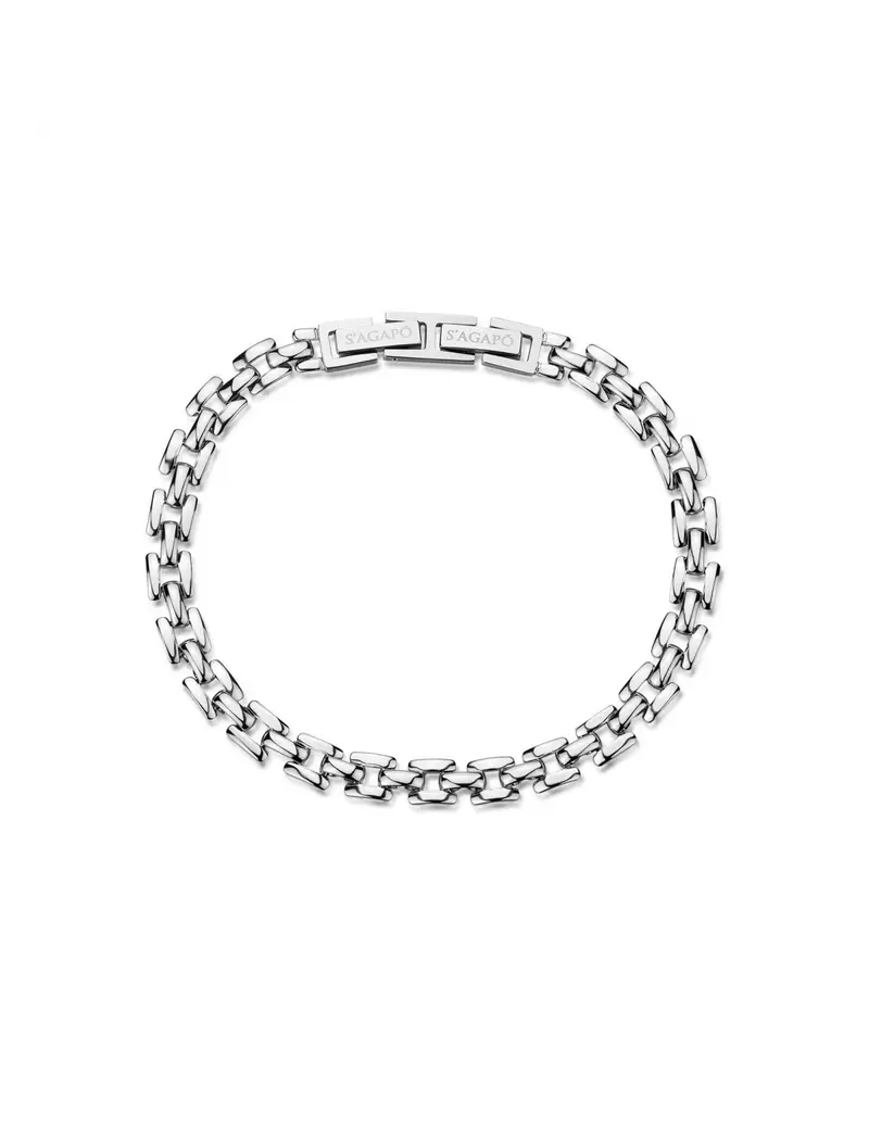 Bracciale Uomo S'AGAPO Ripple SRP97 in acciaio 316L