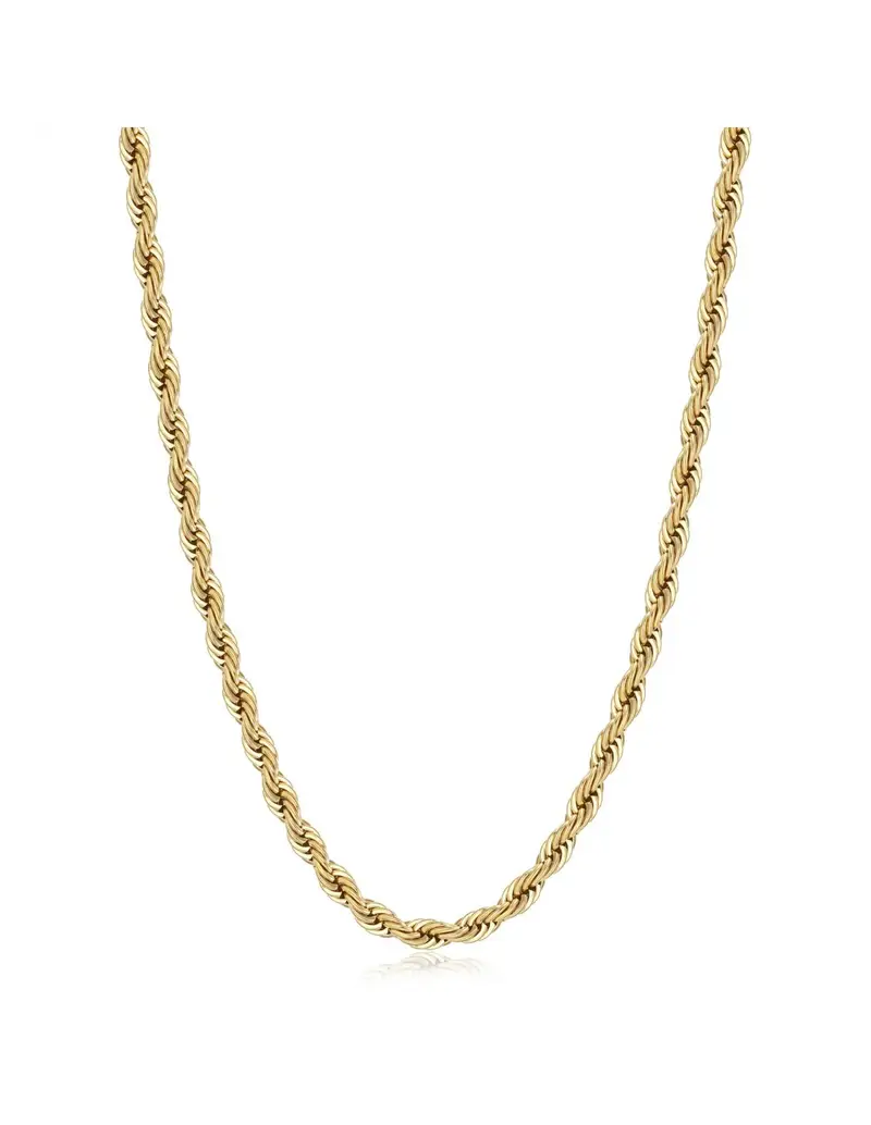 Collana catena torchon S'AGAPO Chunky SHK107 in acciaio 316L dorato