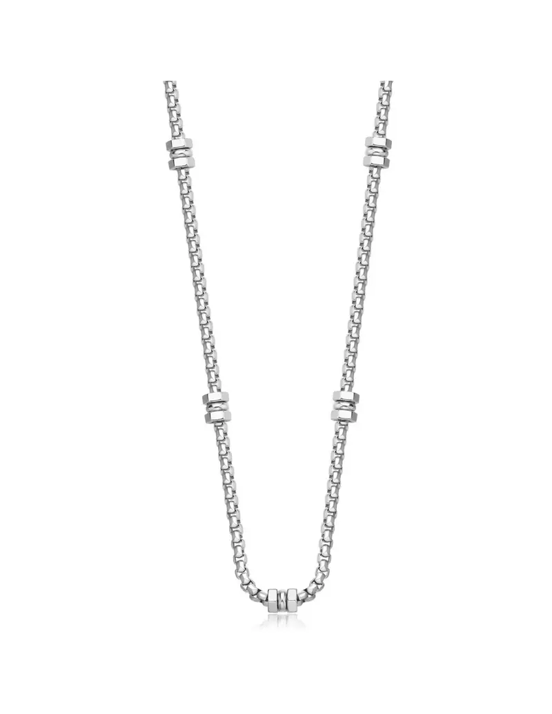 Collana catena Uomo S'AGAPO Ripple SRP78 in acciaio 316L