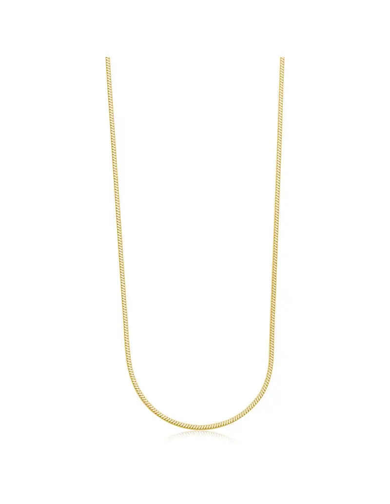 Collana S'AGAPO CHUNKY in acciaio 316L dorato catena snake SHK91