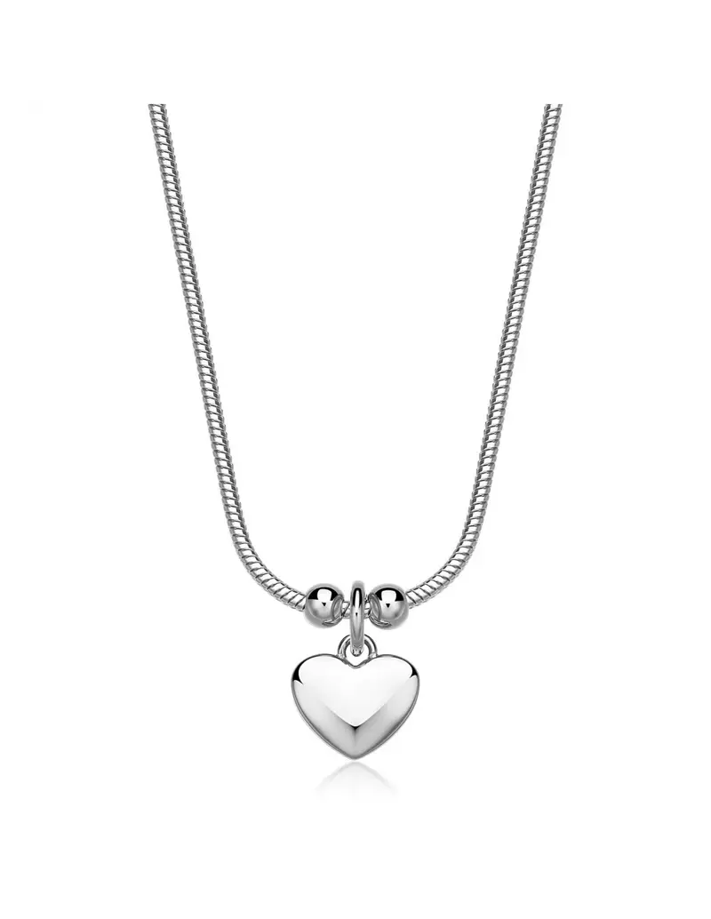 Collana S'AGAPO Click SCK285 in acciaio 316L pendente Cuore
