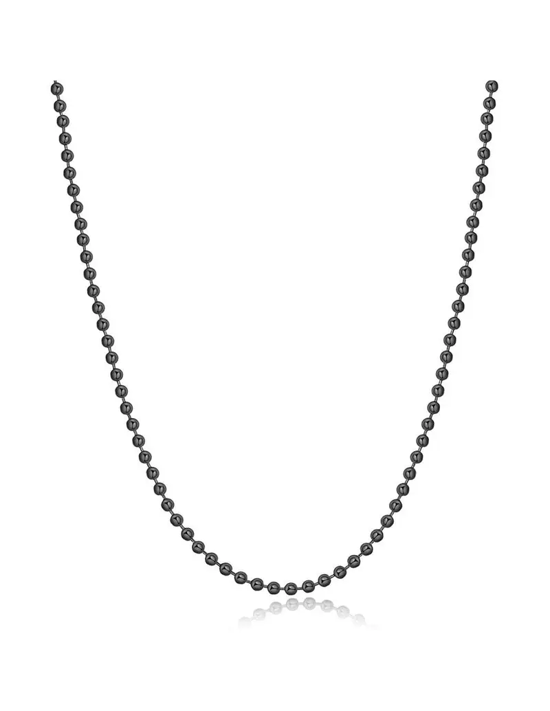 Collana S'AGAPO' UOMO RIPPLE Acciaio 316L SRP50 Gunmetal