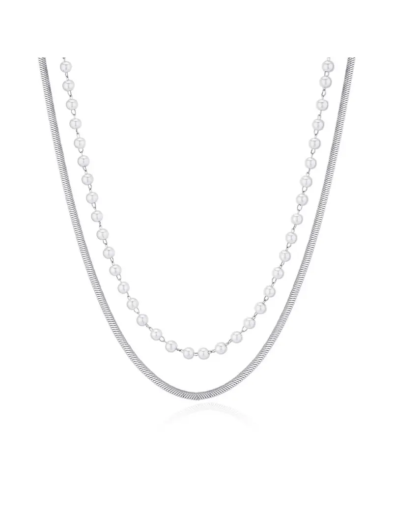 Collana S'AGAPO' WISDOM Acciaio 316L SWI05 Silver