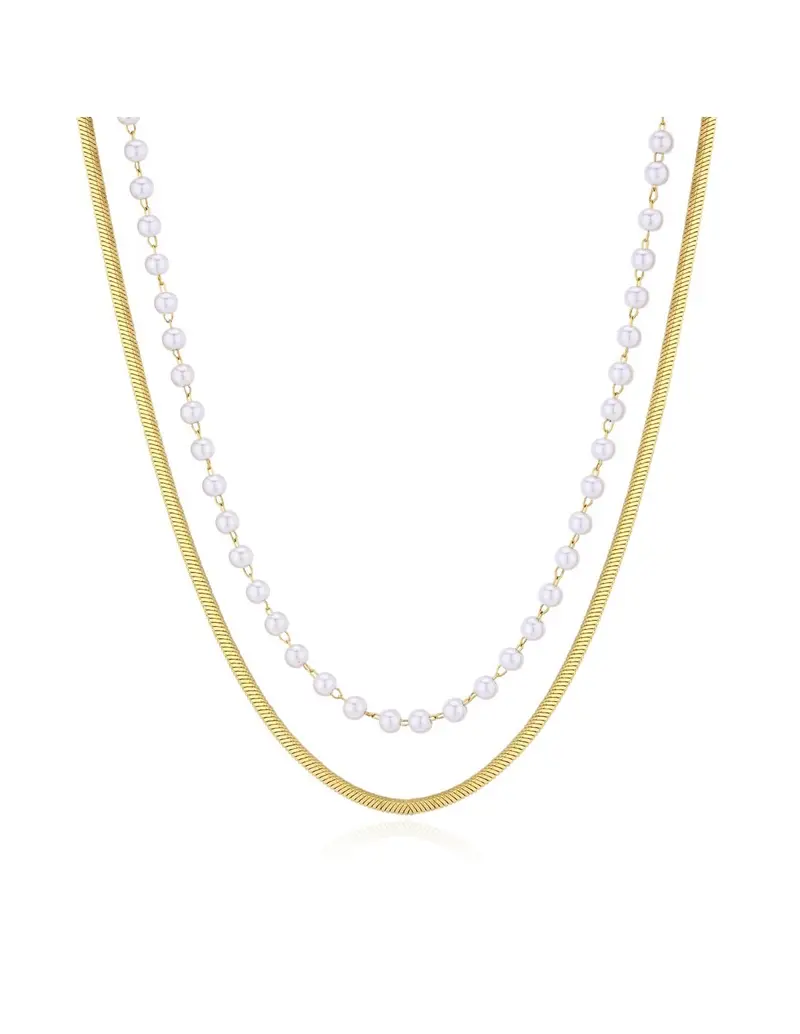 Collana S'AGAPO' WISDOM Acciaio 316L SWI06 Gold