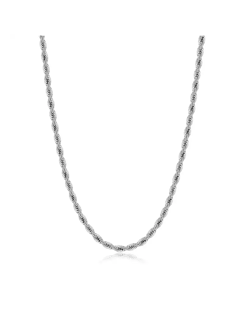 Collana Uomo catena torchon S'AGAPO Ripple SRP87 in acciaio 316L