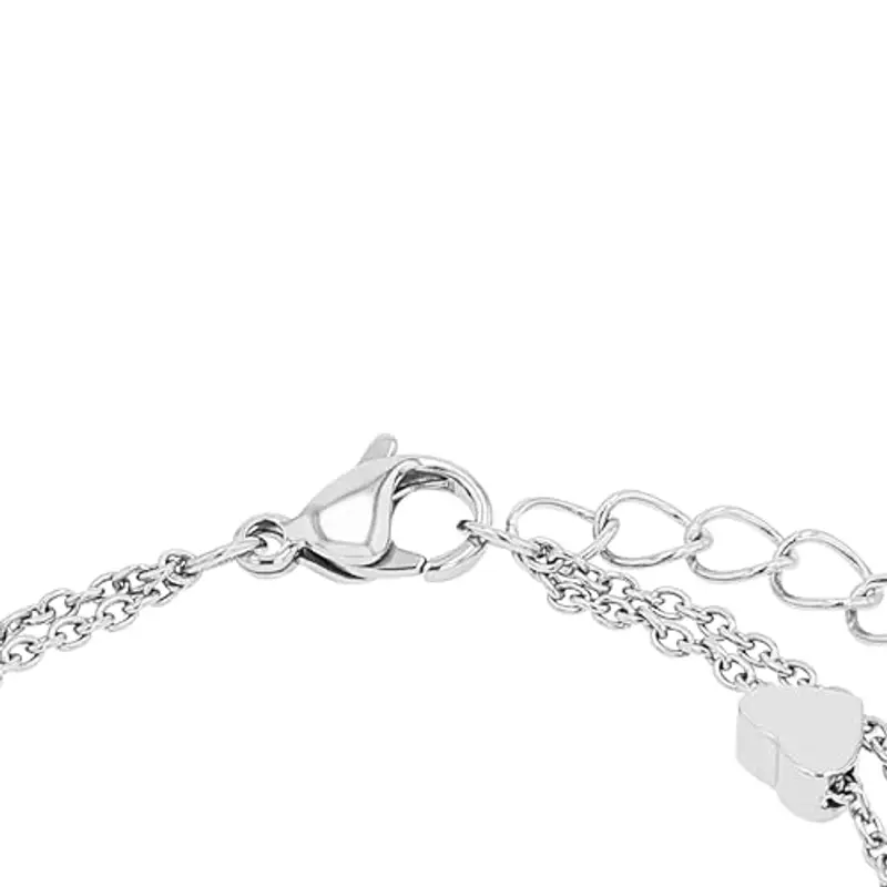 s.Oliver Bracciale in Acciaio inox per bambini, 14+2 cm, Argento, cuore, in confezione regalo miniatura 3