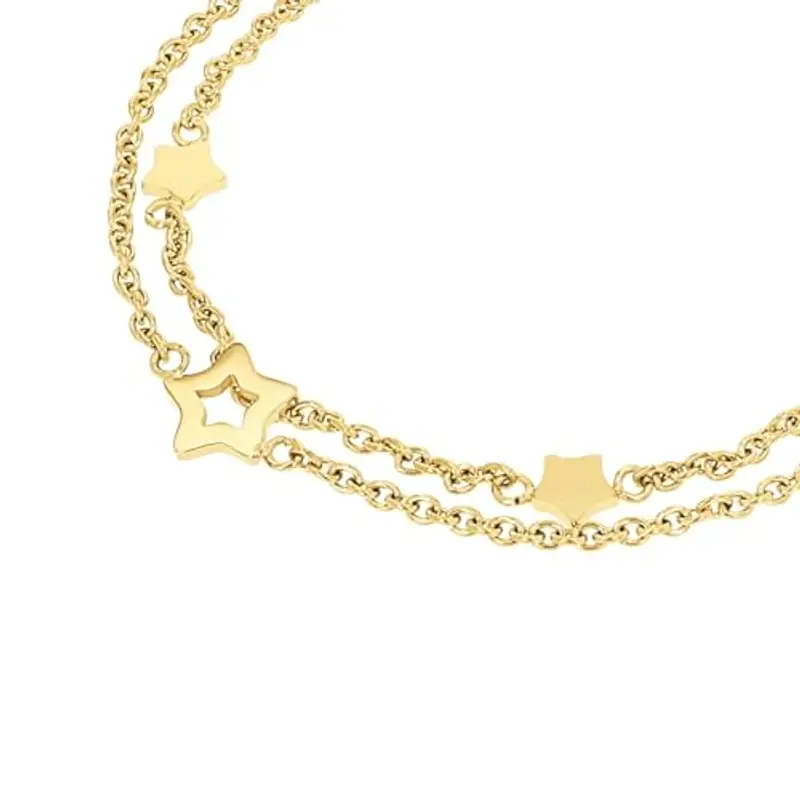 s.Oliver Bracciale in Acciaio inox per bambini, 14+2 cm, Argento, stella, in confezione regalo miniatura 2