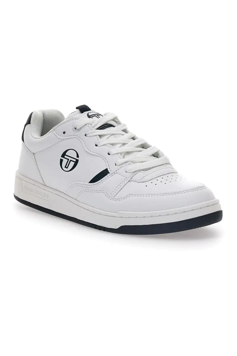 Sneakers bianche con logo blu Sergio Tacchini Pisa Itx [BIANCO] miniatura 2