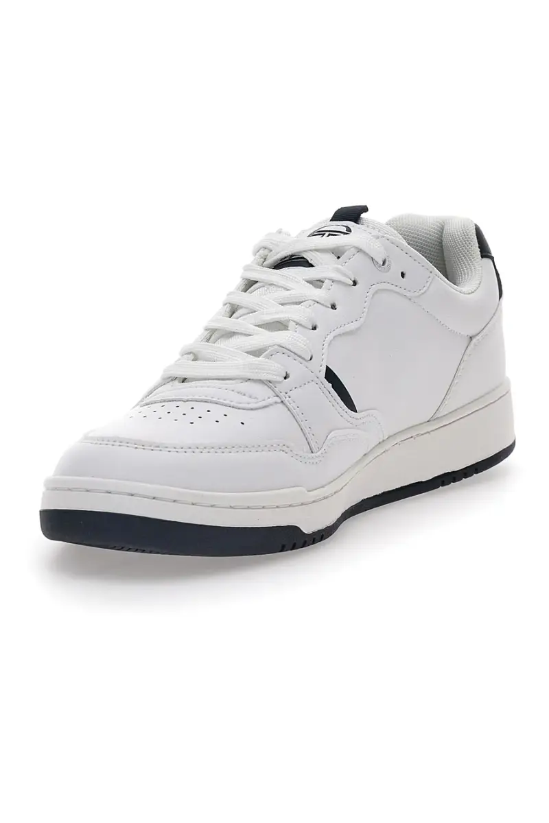 Sneakers bianche con logo blu Sergio Tacchini Pisa Itx [BIANCO] miniatura 3