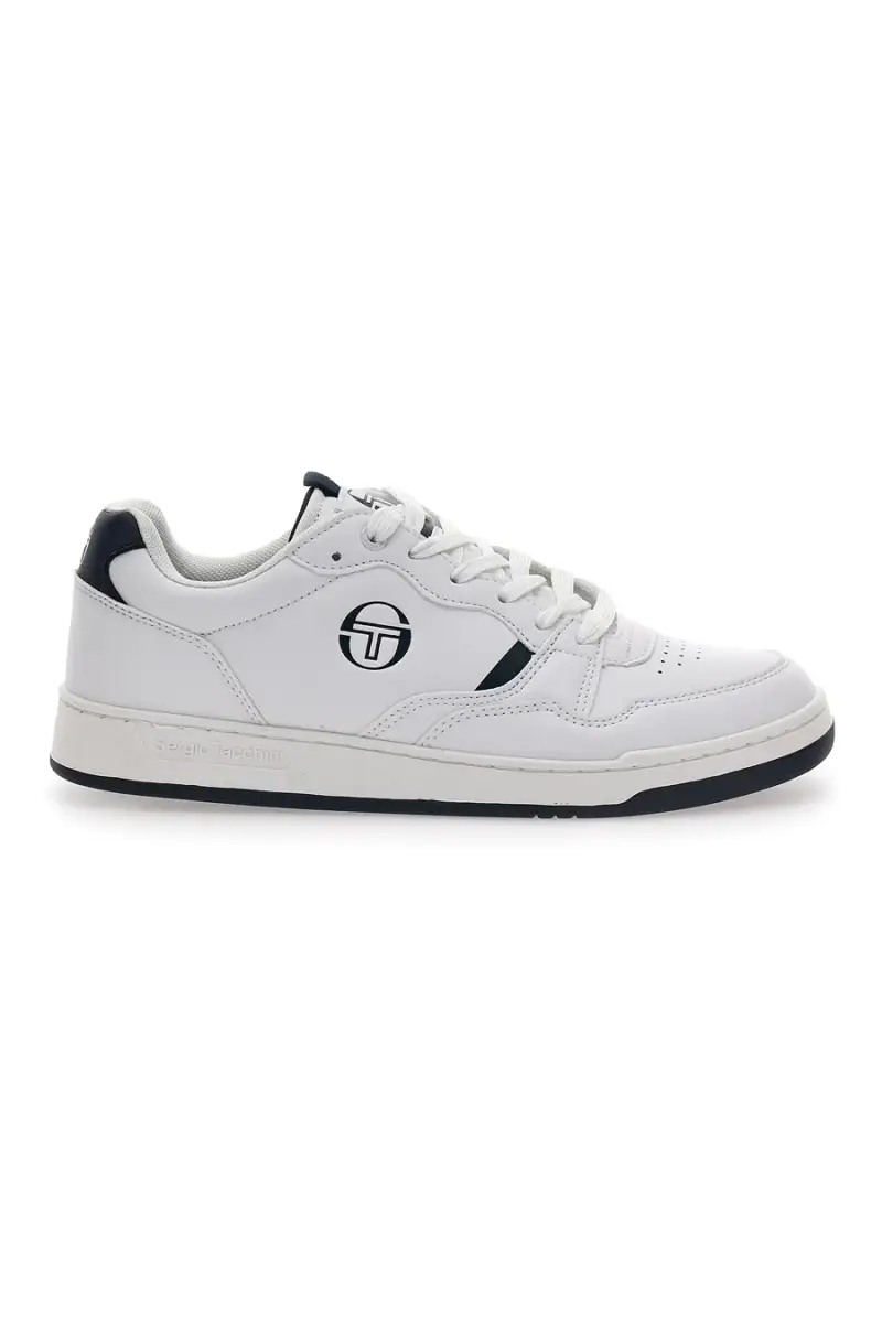 Sneakers bianche con logo blu Sergio Tacchini Pisa Itx [BIANCO]
