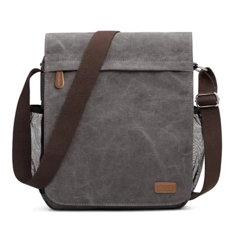 S-ZONE Borsa messenger Uomo Grigio 1600579