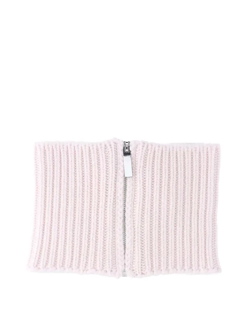 Sciarpa Colletto Zip Color Carne E Neutri