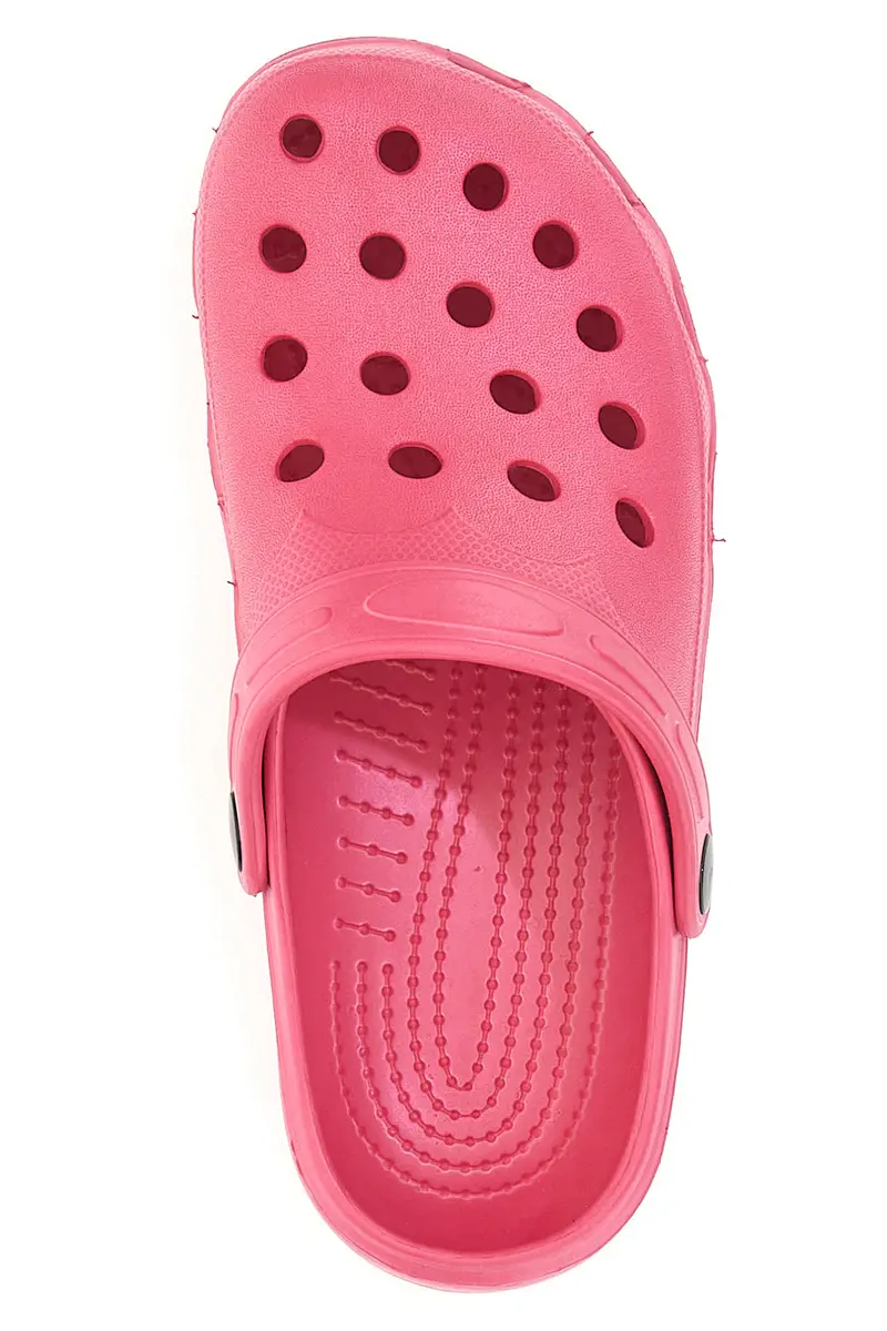 Sabot fuxia in gomma traforato con cinturino 2T2L 1851 miniatura 3