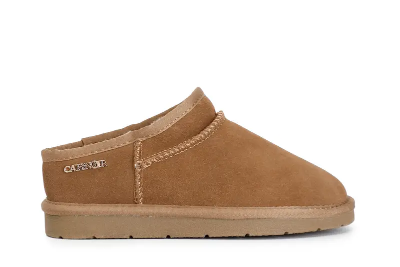 sabot in pelle scamosciata camel
