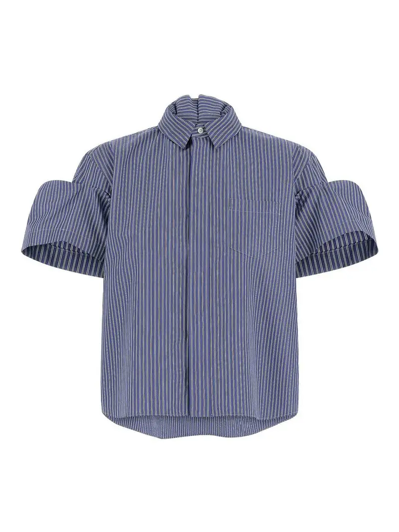 Camicia a righe Blu