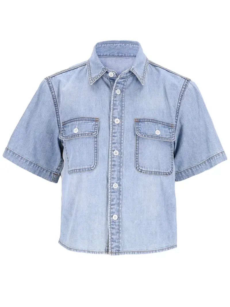 Camicia in Denim BLU