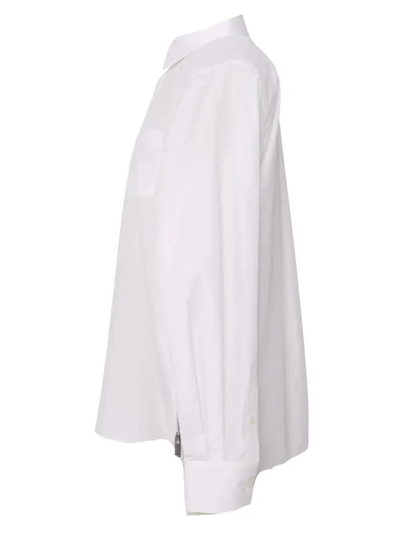 Sacai Maglia Nera con Zip Laterali miniatura 2