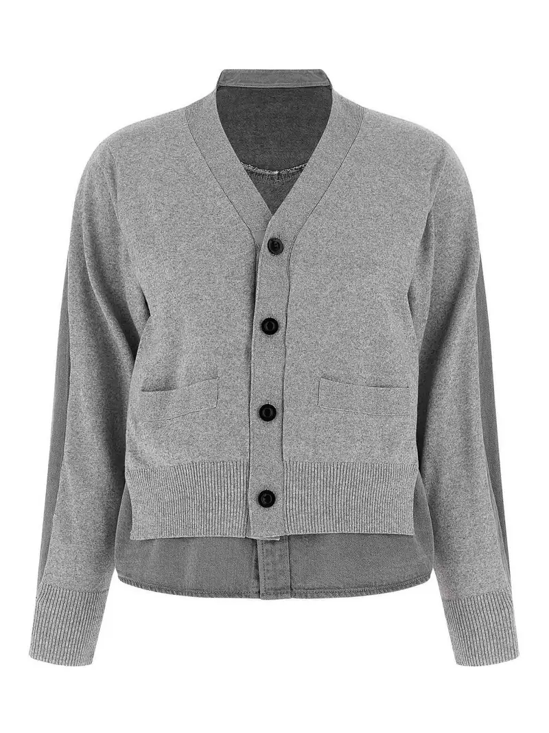 Cardigan a camicia Grigio