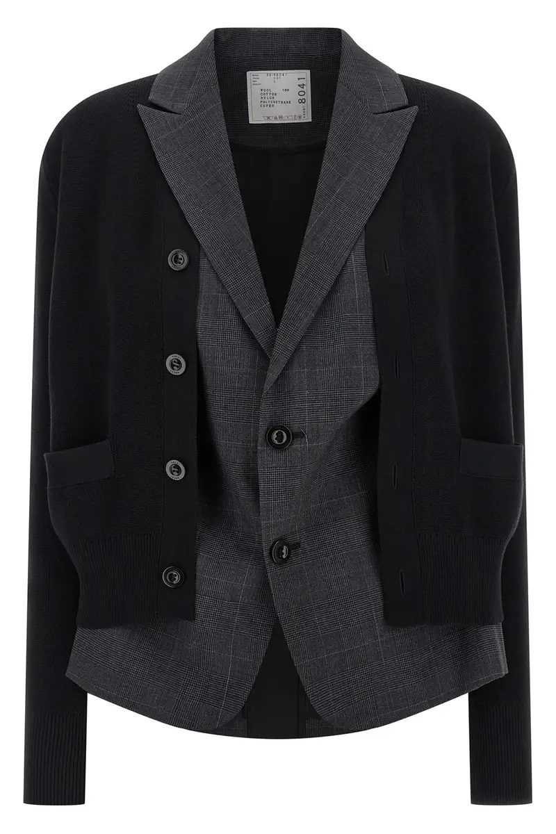 Sacai Cardigan Nero 2549978