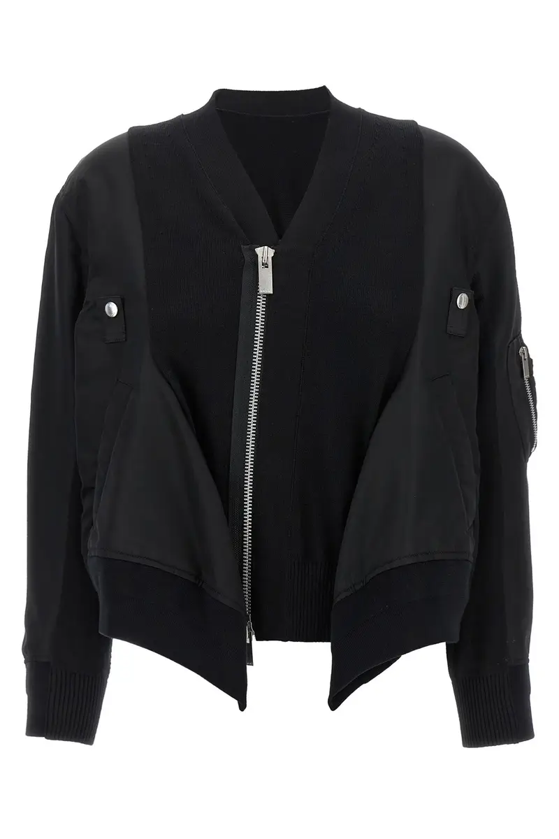 Sacai Cardigan Nero 2548379
