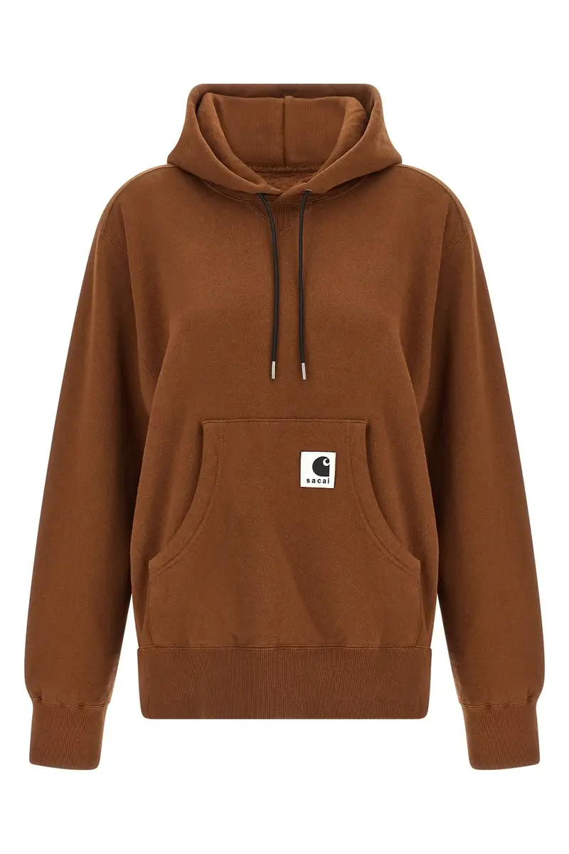 Felpa Con Cappuccio Capsule Sacai X Carhartt Wip Marrone