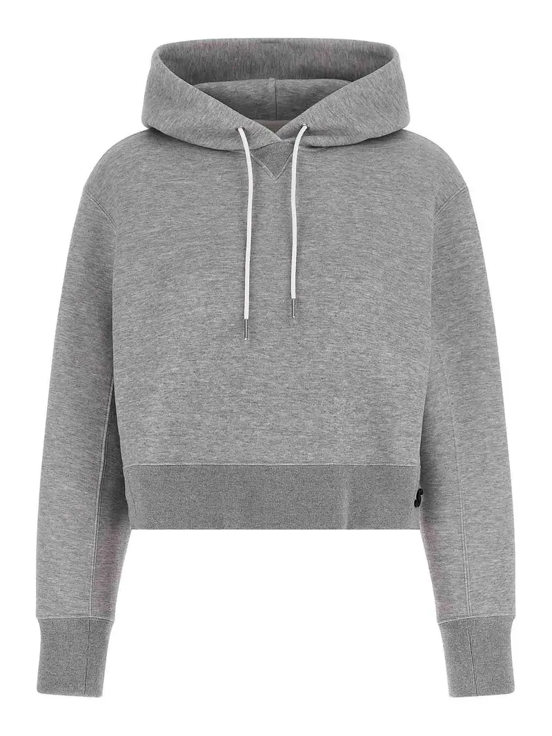 Felpa con cappuccio in spugna Grigio