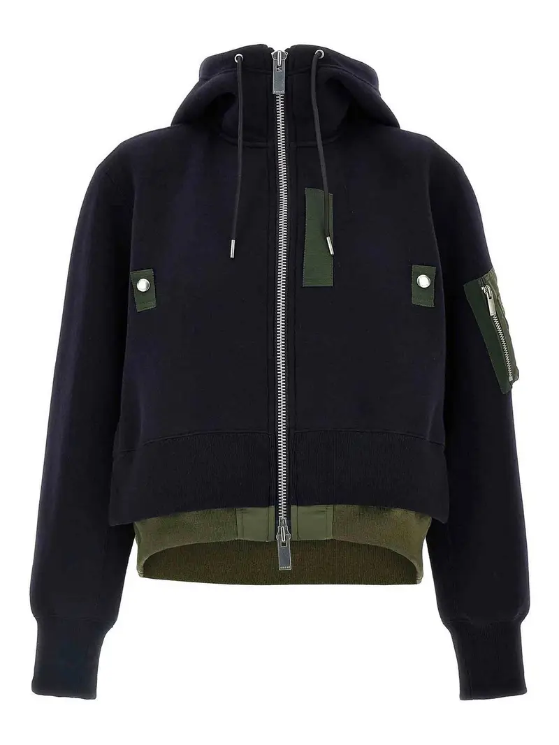 Felpa con cappuccio in spugna Multicolore