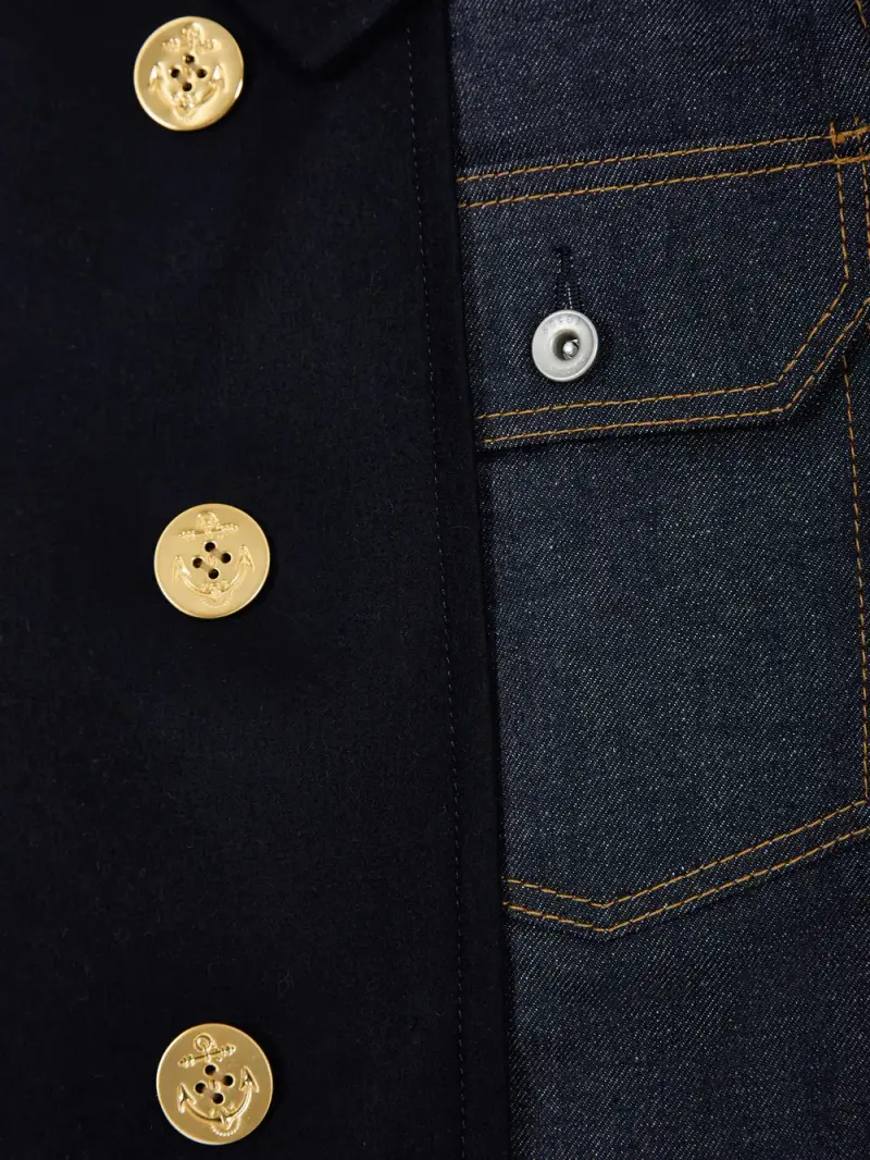 giacca sacai x levi s BLU miniatura 3